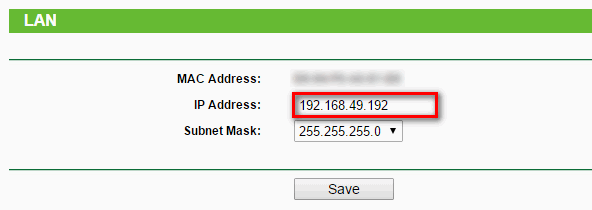 change local IP