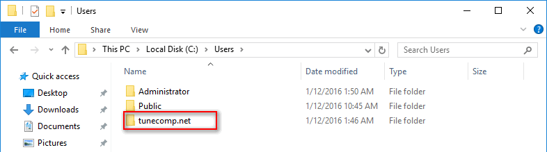 windows 10 rename user profile folder