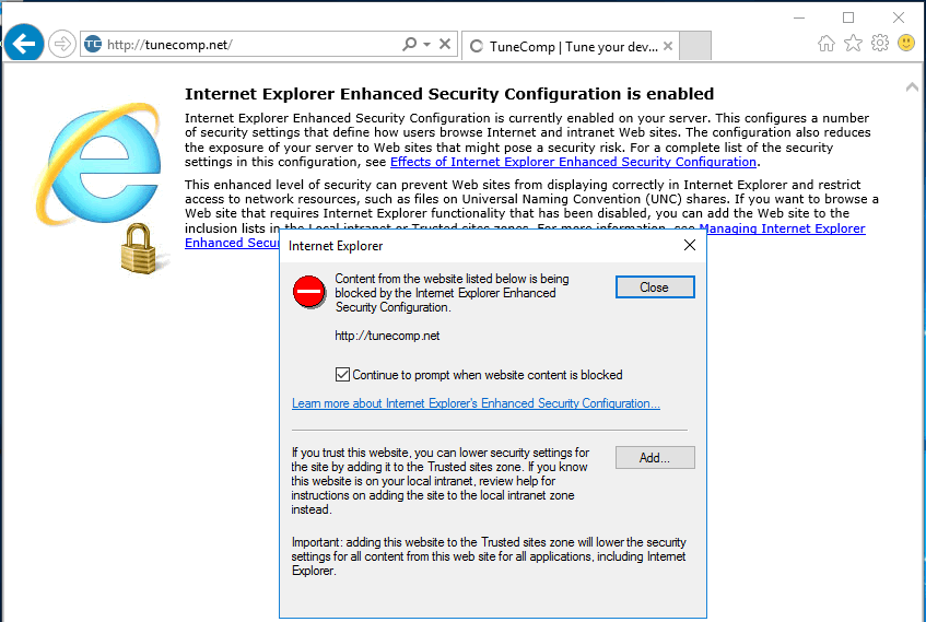Uninstall Internet Explorer Enhanced Security Configuration Windows 7