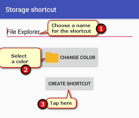 how to create a shortcut to FIle Manager on Google Pixel