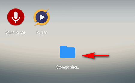 storage shortcut
