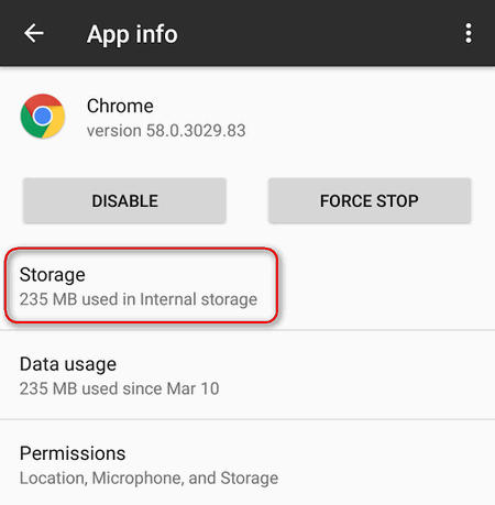 App Storage