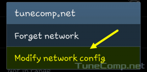 Modify network configuration