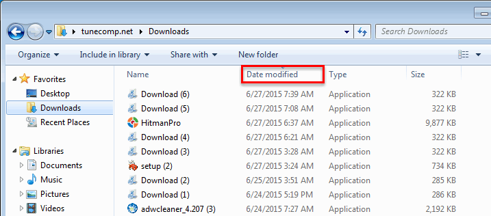 adware installer in downloads