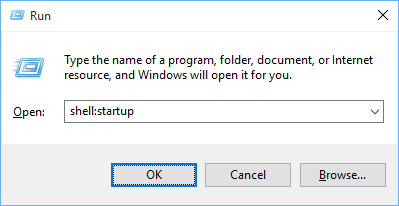 Windows 10 startup folder