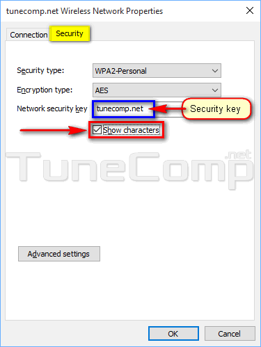 Windows 10 network password