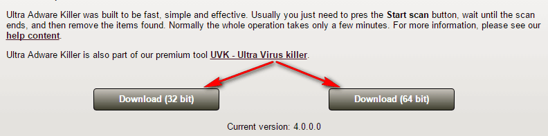 ultra adware killer false positive