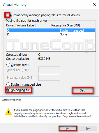 How to Disable the Pagefile in Windows 10