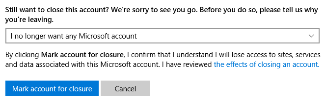 delete microsoft office account