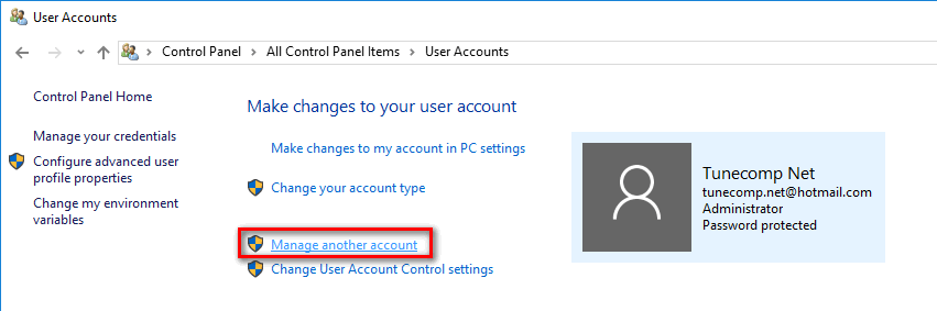 how to create another account on windows 10