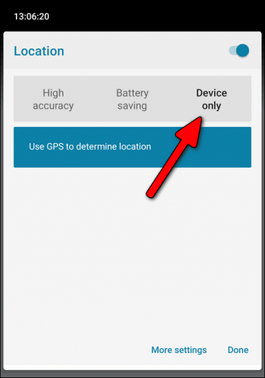 Location Device Only Android 10