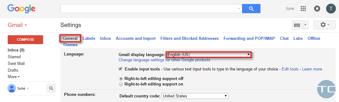 how-to-change-the-language-in-gmail
