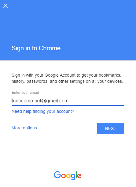 turn off google chrome login