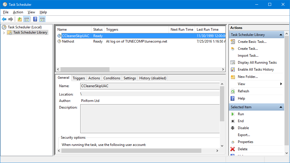 windows 10 scheduled tasks