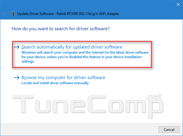 ralink rt3090 802.11n wifi adapter will not enable