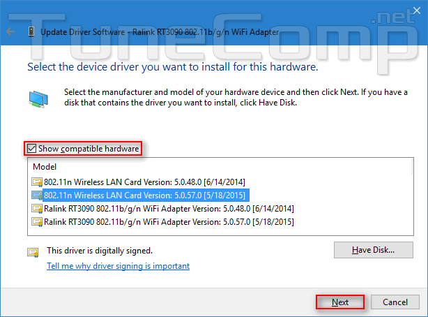 ralink rt3090 802.11n wifi adapter will not enable