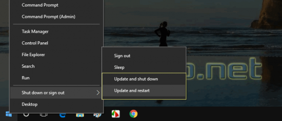 windows 10 disable auto reboot update