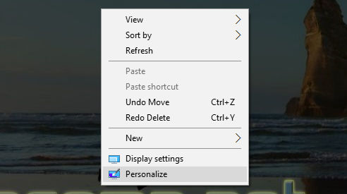 desktop personalize