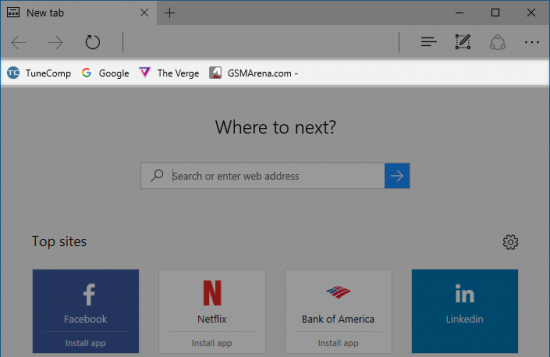 How To Show The Favorites Bar In Microsoft Edge 4126