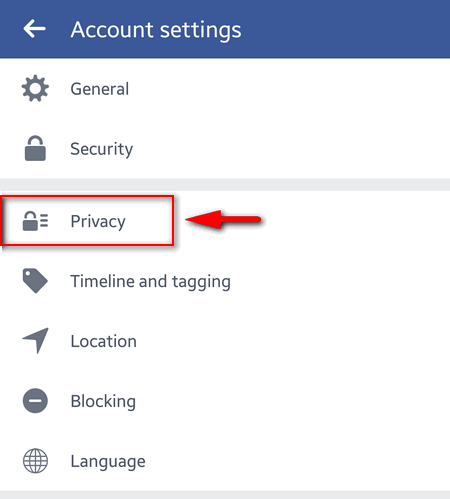 facebook app privacy