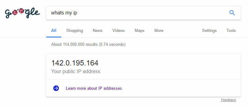 whats my ip address
