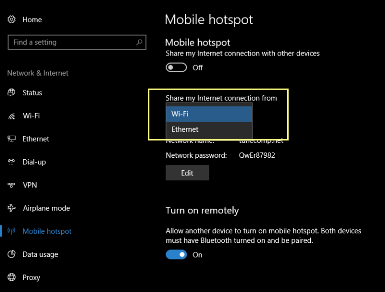 How to Set Up a Mobile Hotspot And Share the Connection in