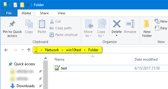 network access to folder