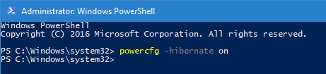 powercfg powershell