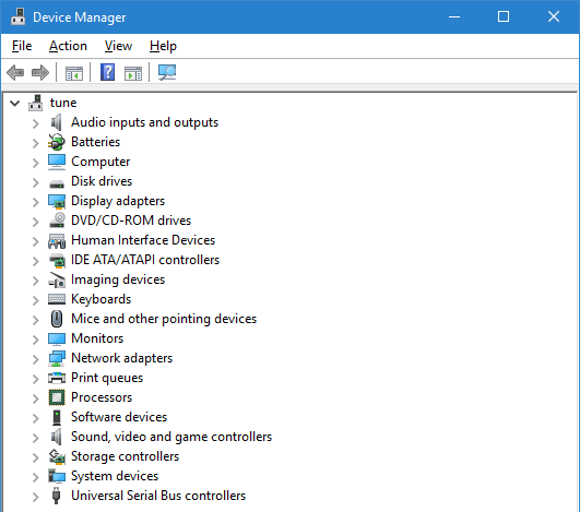 Device Manager Windows 10