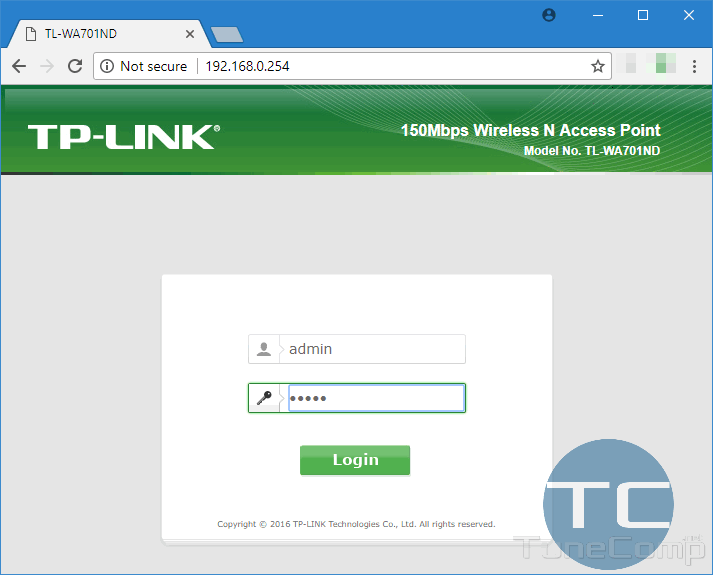 Tp link net вход