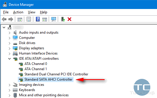 microsoft standard sata ahci controller driver