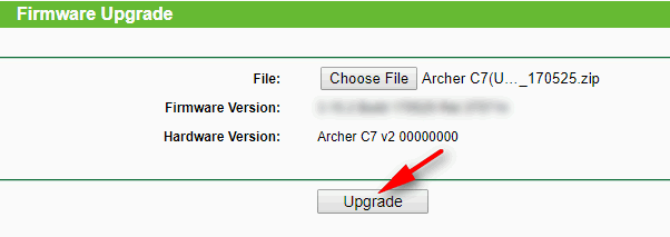 Archer C7 firmware upgrade