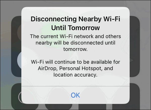 Wi-Fi will continue to be available