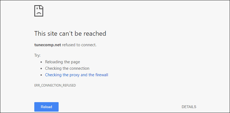 this site cant be reached