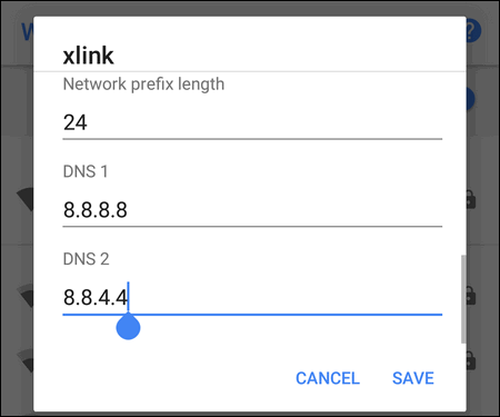 Google DNS on Android