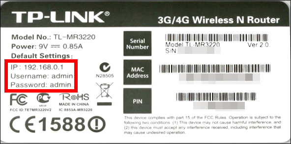 TP-Link 4G Router Settings 192.168.1.1 192.168.0.1