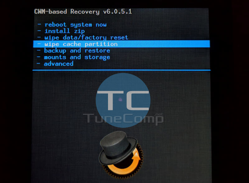 wipe cache partition Android