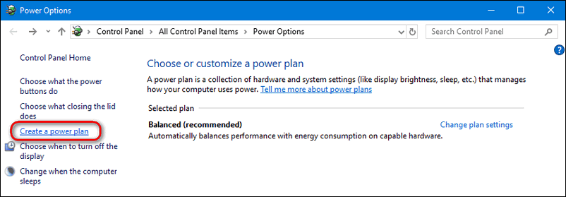 how to delete a power plan