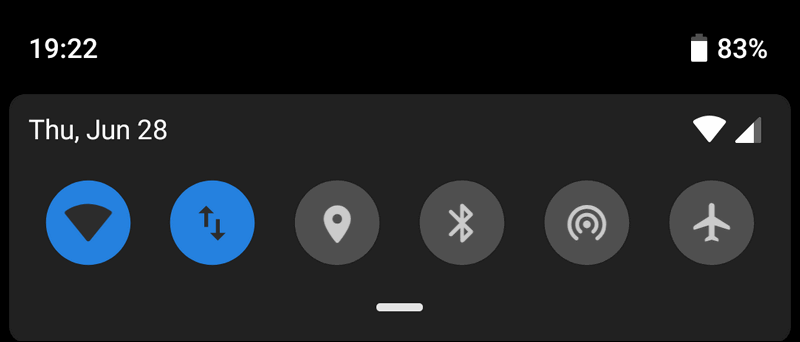 Wi-Fi Bluetooth Location Android 9