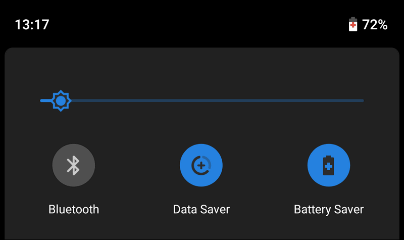 battery saver and data saver on Android 9