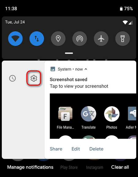 How to Enable and Disable Screenshots Notifications on Android 11, 10, 9, 8