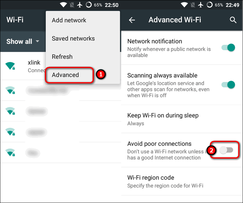 weak wifi connection