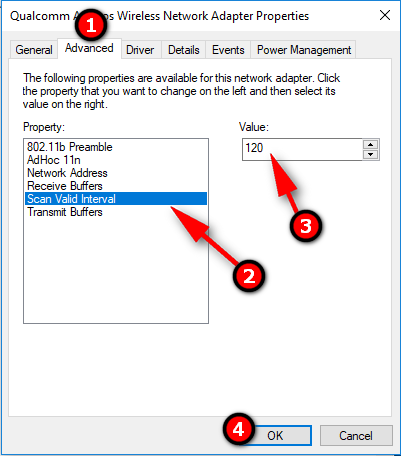 scan valid interval