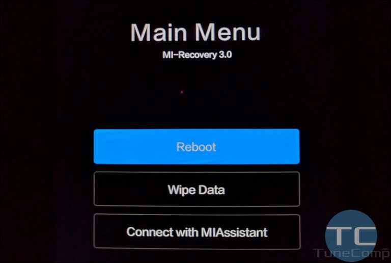 Перезагрузка в режиме recovery xiaomi удаляя файлы