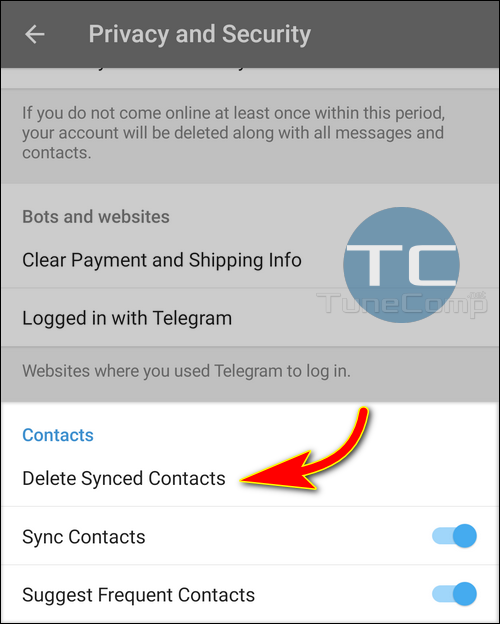 How To Delete A Contact From Telegram Fix Sync Problems On Android