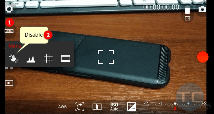 disable video stabilization Xiaomi Redmi Note 5 Cinema FV5