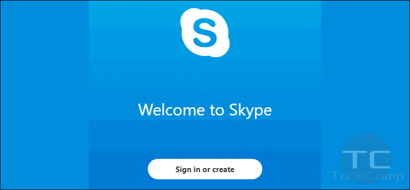 sign in to skype