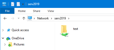 samba access Server 2019