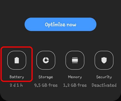 Device care Battery Galaxy Android 9