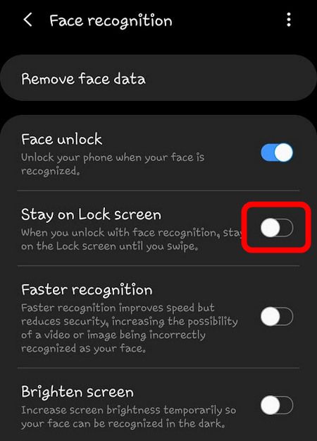 Make Samsung Galaxy S21 S20 S10 Open Home Screen After Face Unlock Disable Stay On Lock Screen